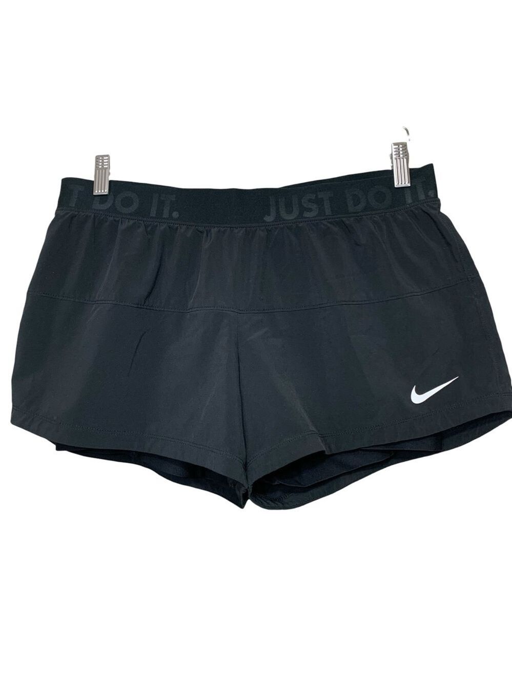 Nike Black Athletic Shorts Lightweight Performance Built in Biker Shorts L Run